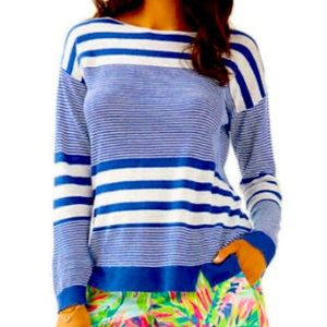 [Lilly Pulitzer] Camilla Striped Boatneck Sweater